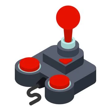 Game controller icon, isometric style Stock Illustration
