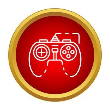 Game controller icon symbolizing video gaming and entertainment Stock Illustration