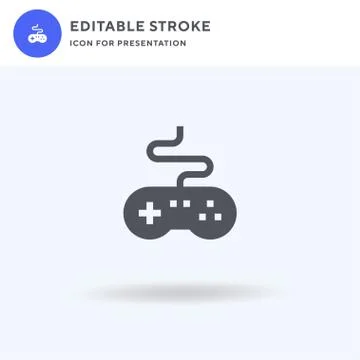 Game Controller icon vector, filled flat sign, solid pictogram isolated on wh Stock Illustration