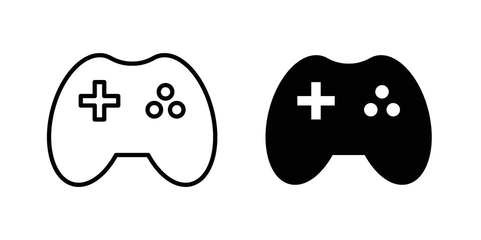 Game controller icon vector symbol graphics Stock Illustration