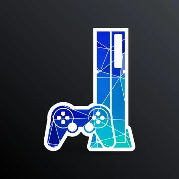 Game controller icon video gaming game electronics Stock Illustration