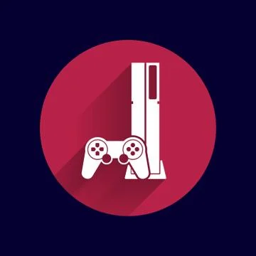 Game controller icon video gaming game electronics Stock Illustration