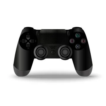 Game controller. Joystick playstation 4 game console. Vector gamepad in eps Illustrazione stock