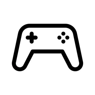 Game controller line icon. Gamepad outline sign. Stock Illustration