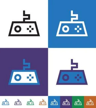 Game Controller Line Icon. Joystick Stock Illustration