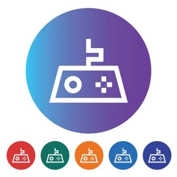Game Controller Line Icon. Joystick Stock Illustration