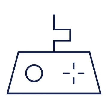 Game Controller Line Icon. Joystick Stock Illustration