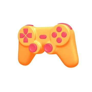 Game controller or gamepad for videogames. Illustrazione stock