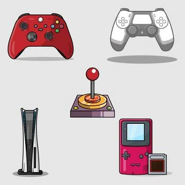 Game Controller Pack Stock Illustration