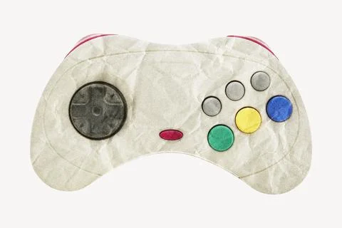 Game controller, paper texture image Stock Photos