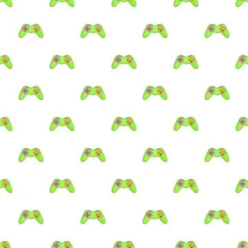 Game controller pattern, cartoon style 스톡 일러스트
