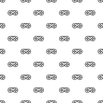 Game controller pattern creating gaming background texture イラスト素材