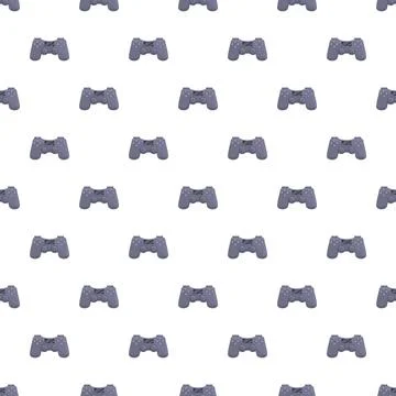 Game controller pattern creating gaming background texture Stock Illustration