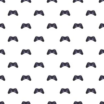 Game controller pattern creating a gaming background illustration Illustrazione stock