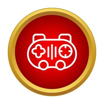 Game controller representing video gaming and digital entertainment icon Stock Illustration