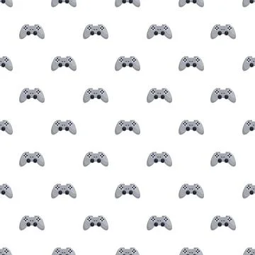 Game controller seamless pattern for gaming design Stock Illustration