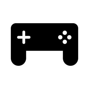 Game controller silhouette icon. Gaming equipment. Vector. 스톡 일러스트