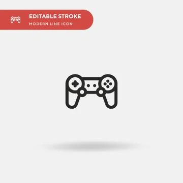 Game Controller Simple vector icon. Illustration symbol design template for w 스톡 일러스트