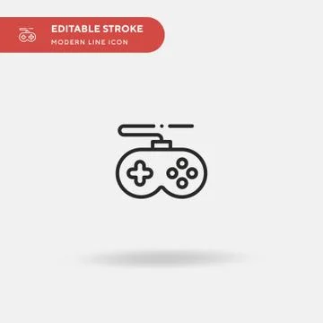 Game Controller Simple vector icon. Illustration symbol design template for w Stockillustratie