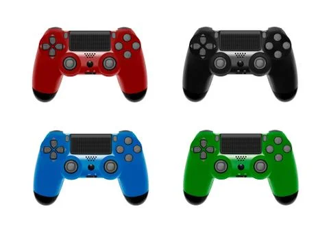 Game controller in vector.Joystick vector illustration. Stock Illustration