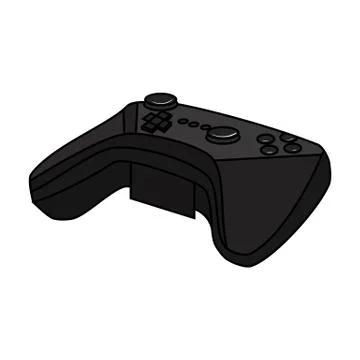 Game controller for the virtual reality icon in cartoon style isolated on white Stock Illustration
