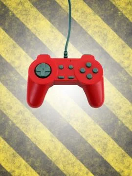 Game controller w clipping path Illustrazione stock