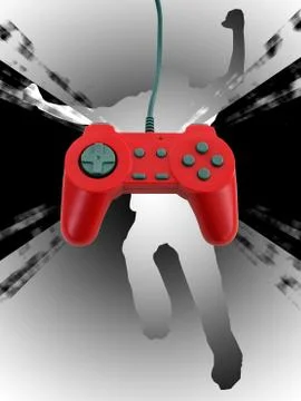Game controller w clipping path Illustrazione stock