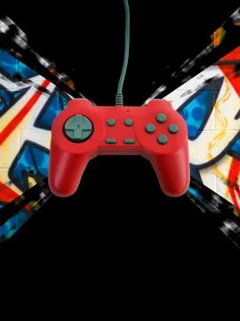 Game controller w clipping path Illustrazione stock