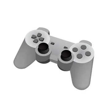 Game controller on a white background. vector. 스톡 일러스트