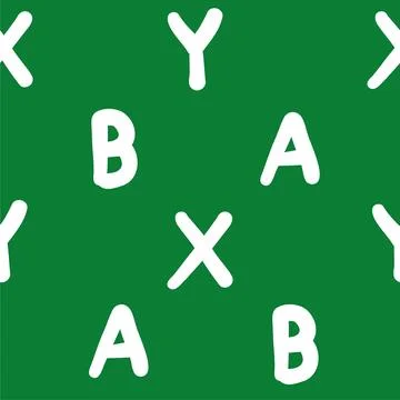 Game controllers seamless pattern. Wallpaper. In outline doodle flat style Stock Illustration