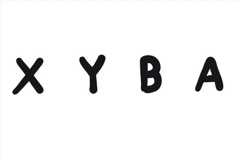 Game controllers symbols. X, Y, B, A Stock Illustration