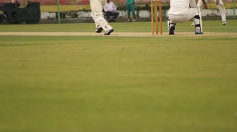 Game of Cricket Extra Space for Text Stock Footage 43209371