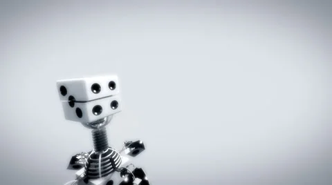 Game cube transformer infinite loop. White background. Stock Footage 44566322