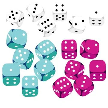 Game cubes Stock Illustration