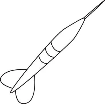 Game Dart for Target Practice Stock Illustration
