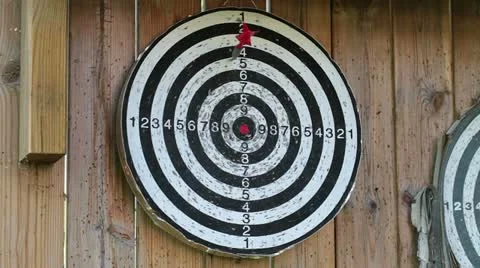 The Game of Darts. Closeup. Stock Footage 11525052