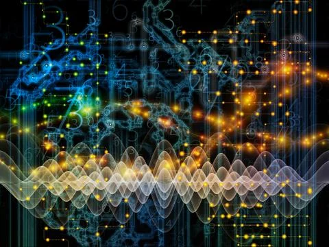 Game of Data Flow 库存插图