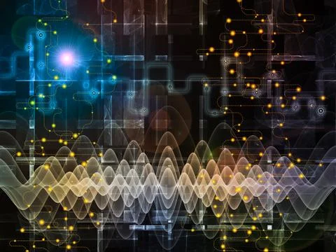 Game of Data Flow Stock Illustration