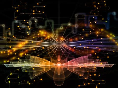 Game of Data Flow 스톡 일러스트