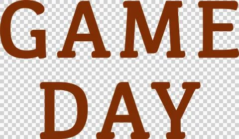 Game Day Typography Design Stock Illustration