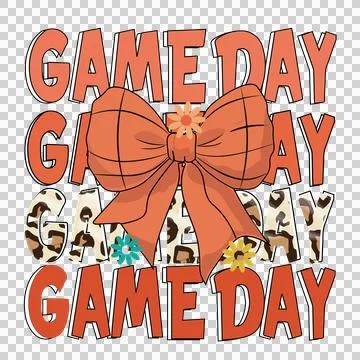 Game Day Typography Silhouette Pattern butterfly black Stock Illustration