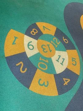 Game design on colored floor Stock Photos