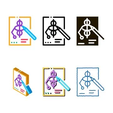 Game design icon vector mix outline Stock Illustration