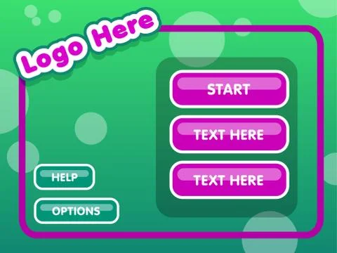 Game Design Interface Stock Illustration