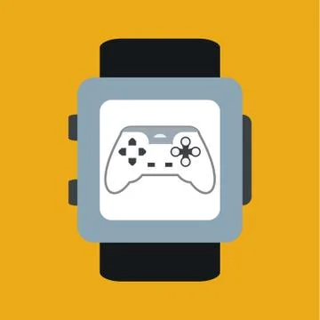 Game design. Technology icon. Isolated illustration , vector Illustrazione stock