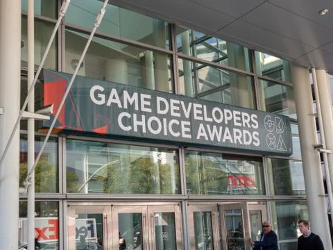 Game Developers Choice Awards banner for GDC 2018 Stock Photos