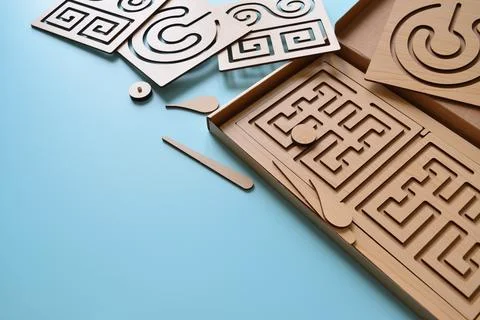 A game for developing logical thinking and brainstorming skills Stock Photos