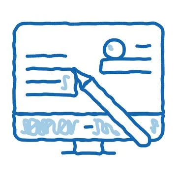Game development and design doodle icon hand drawn illustration イラスト素材