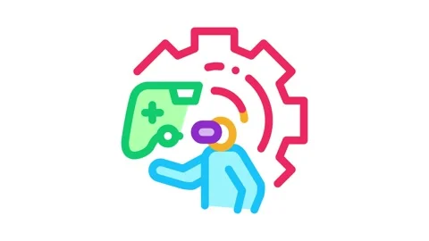 Game development and testing Icon Animation Stock Footage 145268682
