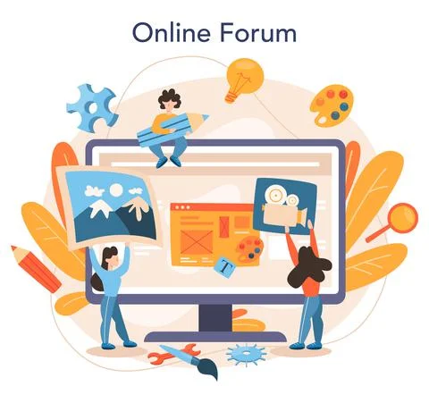 Game development online service or platform. Creative process Illustrazione stock